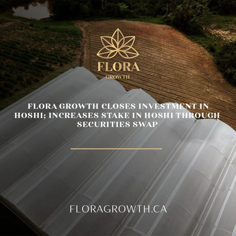 Flora growth closes investment in hoshi provides clear expected pathway to european distribution